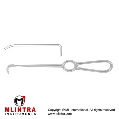 Kocher-Langenbeck Retractor Stainless Steel, 21.5 cm - 8 1/2" Blade Size 80 x 12 mm